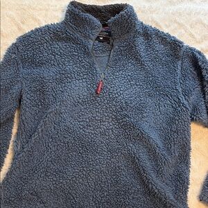 Cozy Blue Sherpa Pullover